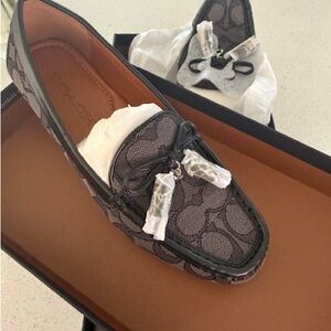 Coach Black and Gray Loafers